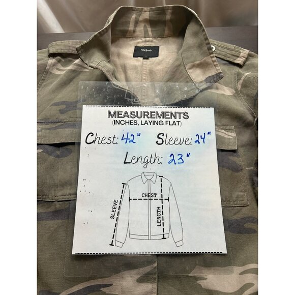 Rails Maverick Utility Jacket Sage Camo Womens Small Oversized Fit Linen Blend - Picture 12 of 12